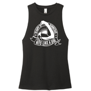 Hits Like A Girl Women's Muscle Tank